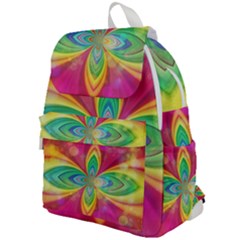 Color Abstract Form Ellipse Bokeh Top Flap Backpack