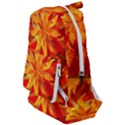 Flower Blossom Red Orange Abstract Travelers  Backpack View1