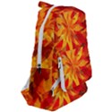 Flower Blossom Red Orange Abstract Travelers  Backpack View2