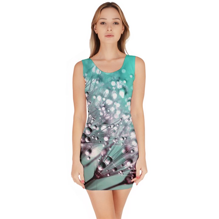 Dandelion Seeds Flower Nature Bodycon Dress