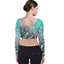 Dandelion Seeds Flower Nature Velvet Long Sleeve Crop Top View2