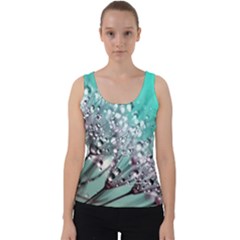 Dandelion Seeds Flower Nature Velvet Tank Top by Pakrebo