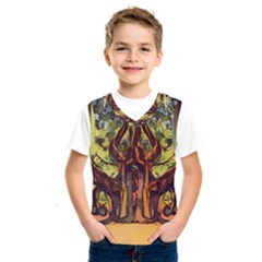 Tree Monster Maestro Landscape Kids  Sportswear by Pakrebo