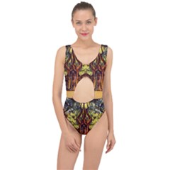 Tree Monster Maestro Landscape Center Cut Out Swimsuit by Pakrebo