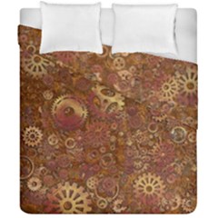 Gears Cogs Industrial Machinery Duvet Cover Double Side (california King Size) by Pakrebo