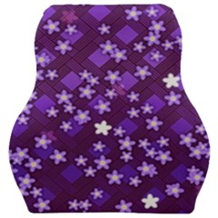 Textile Cross Pattern Square Car Seat Velour Cushion  by Pakrebo