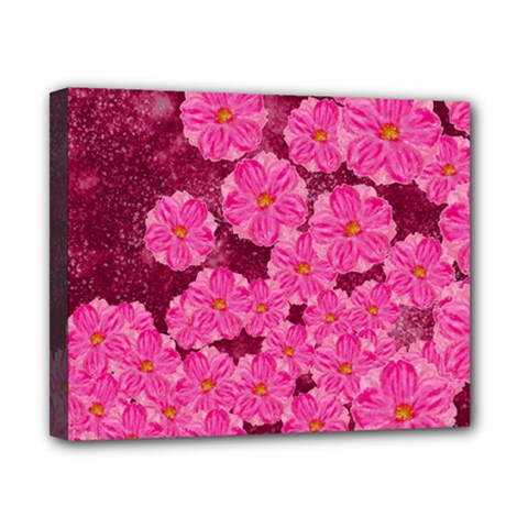 Cherry Blossoms Floral Design Canvas 10  X 8  (stretched) by Pakrebo