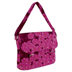 Cherry Blossoms Floral Design Buckle Messenger Bag