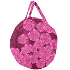 Cherry Blossoms Floral Design Giant Round Zipper Tote by Pakrebo