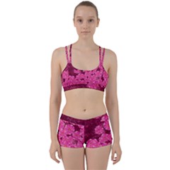 Cherry Blossoms Floral Design Perfect Fit Gym Set by Pakrebo