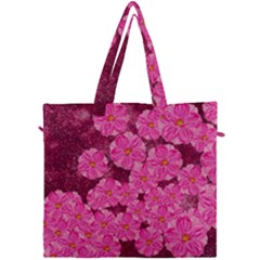 Cherry Blossoms Floral Design Canvas Travel Bag by Pakrebo