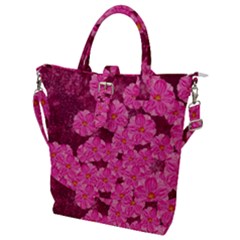 Cherry Blossoms Floral Design Buckle Top Tote Bag by Pakrebo