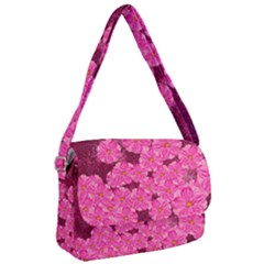 Cherry Blossoms Floral Design Courier Bag by Pakrebo