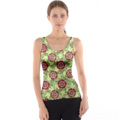 Seamless Pattern Leaf The Pentagon Tank Top by Pakrebo