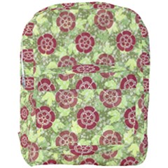 Seamless Pattern Leaf The Pentagon Full Print Backpack by Pakrebo