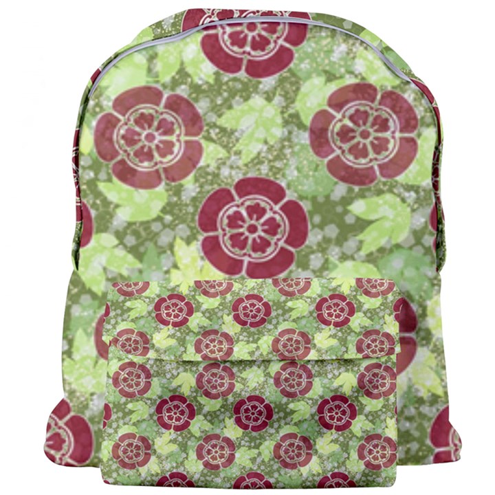 Seamless Pattern Leaf The Pentagon Giant Full Print Backpack