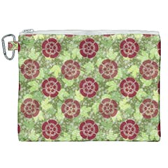 Seamless Pattern Leaf The Pentagon Canvas Cosmetic Bag (xxl) by Pakrebo