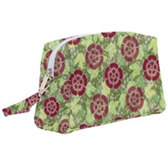 Seamless Pattern Leaf The Pentagon Wristlet Pouch Bag (large)