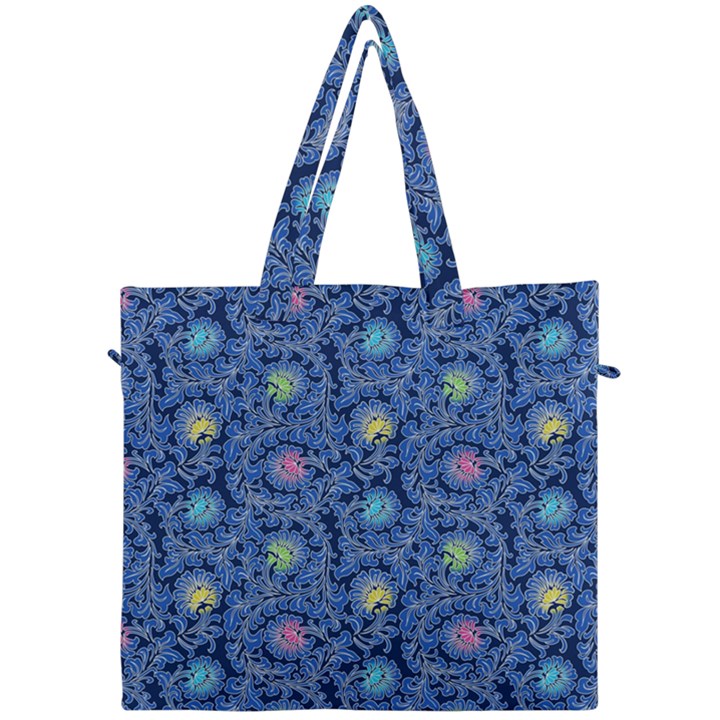 Floral Design Asia Seamless Pattern Canvas Travel Bag