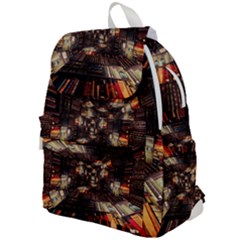 Library Tunnel Books Stacks Top Flap Backpack