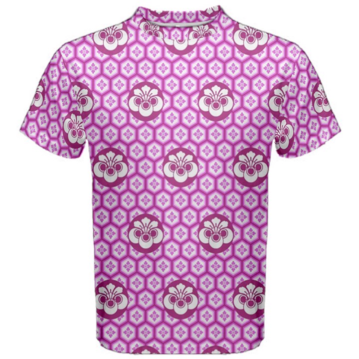 Paulownia Flowers Japanese Style Men s Cotton Tee