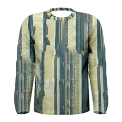 Illustrations Texture Abstract Buildings Men s Long Sleeve Tee by Pakrebo