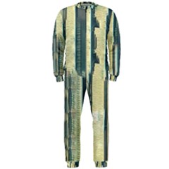 Illustrations Texture Abstract Buildings Onepiece Jumpsuit (men)  by Pakrebo