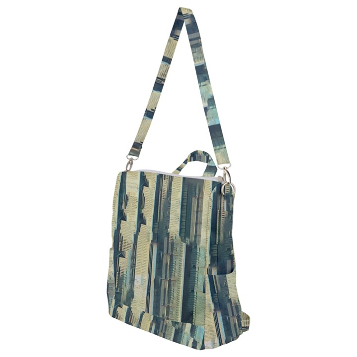 Illustrations Texture Abstract Buildings Crossbody Backpack