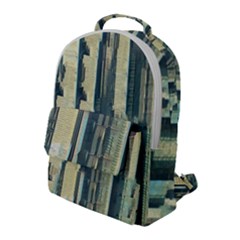 Illustrations Texture Abstract Buildings Flap Pocket Backpack (large) by Pakrebo