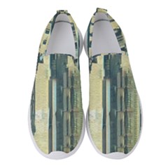 Illustrations Texture Abstract Buildings Women s Slip On Sneakers