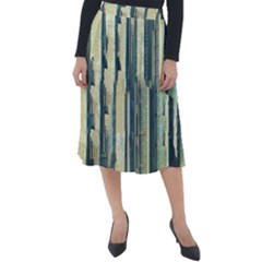 Illustrations Texture Abstract Buildings Classic Velour Midi Skirt  by Pakrebo