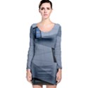 Abstract Modern Pattern Design Long Sleeve Bodycon Dress View1