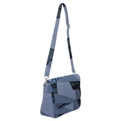 Abstract Modern Pattern Design Shoulder Bag With Back Zipper