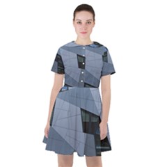 Abstract Modern Pattern Design Sailor Dress by Pakrebo