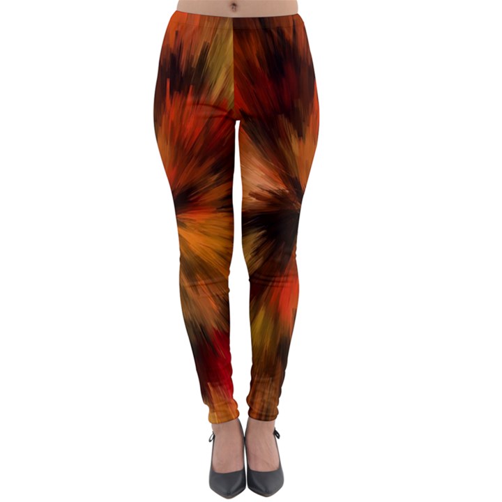 Color Background Structure Lines Lightweight Velour Leggings