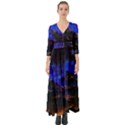 Landscape Sci Fi Alien World Button Up Boho Maxi Dress View1