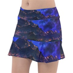 Landscape Sci Fi Alien World Tennis Skirt by Pakrebo