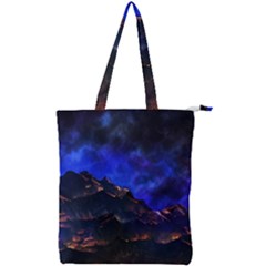 Landscape Sci Fi Alien World Double Zip Up Tote Bag