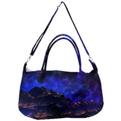 Landscape Sci Fi Alien World Removal Strap Handbag by Pakrebo