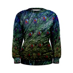 Peacock Feathers Colorful Feather Women s Sweatshirt by Pakrebo