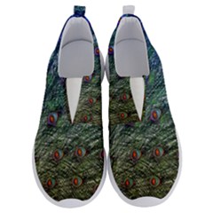 Peacock Feathers Colorful Feather No Lace Lightweight Shoes