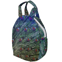 Peacock Feathers Colorful Feather Travel Backpacks