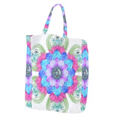 Lotus Flower Bird Metatron S Cube Giant Grocery Tote by Pakrebo