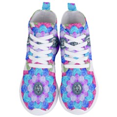 Lotus Flower Bird Metatron S Cube Women s Lightweight High Top Sneakers by Pakrebo