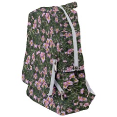 Pink Flowers Leaves Spring Garden Travelers  Backpack