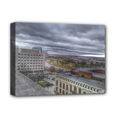 Ohio Supreme Court View Deluxe Canvas 16  X 12  (stretched)  by Riverwoman