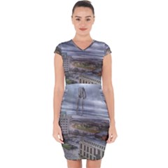 Ohio Supreme Court View Capsleeve Drawstring Dress  by Riverwoman