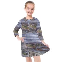 Ohio Supreme Court View Kids  Quarter Sleeve Shirt Dress by Riverwoman