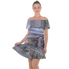 Ohio Supreme Court View Off Shoulder Velour Dress by Riverwoman