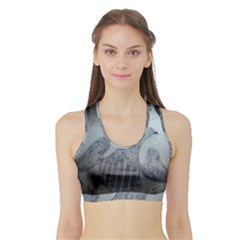 1840s Ohio Salt Glaze Sports Bra With Border by Riverwoman